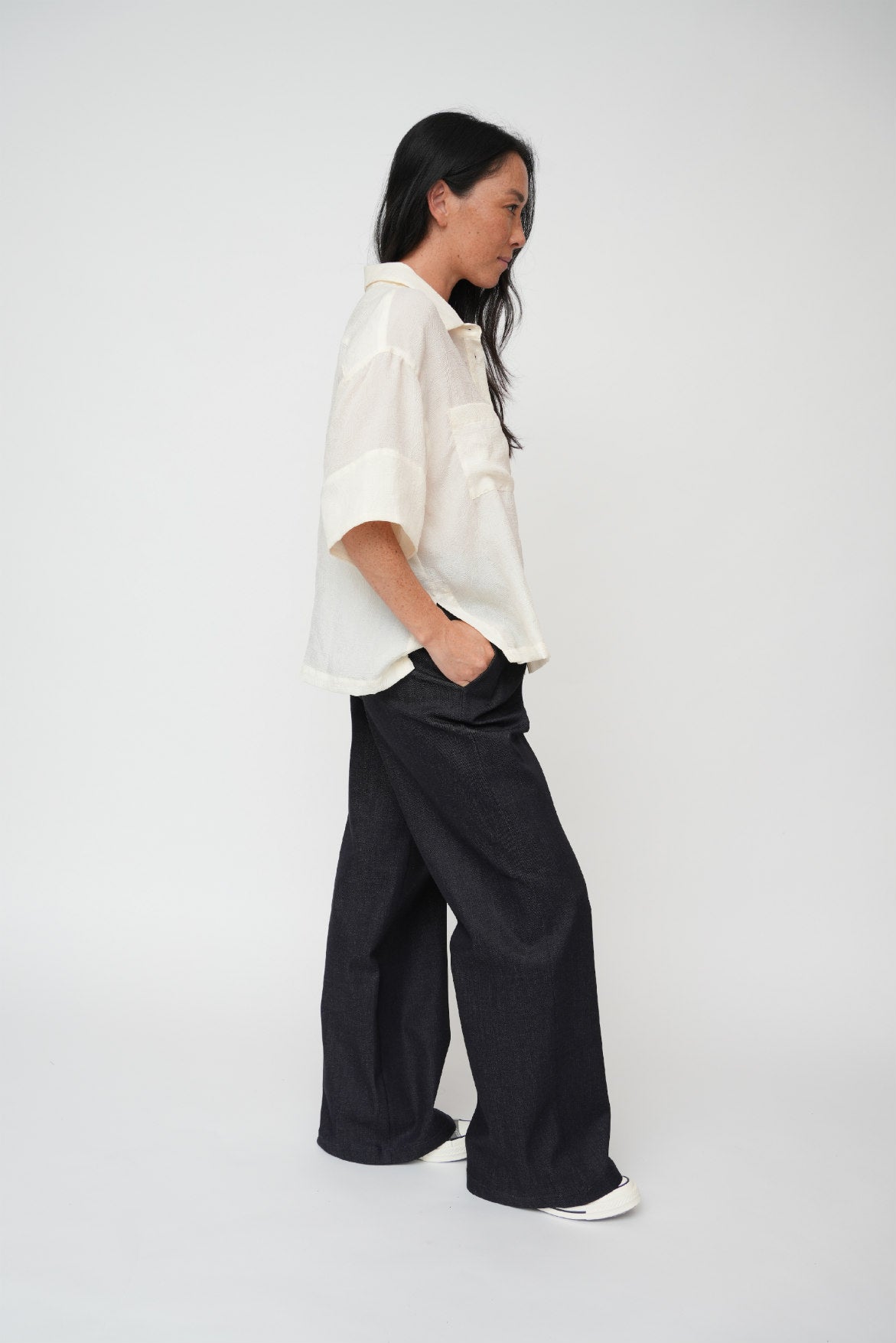 raw denim jeans