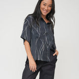Sailor Girl Blouse - Silk Vine Print
