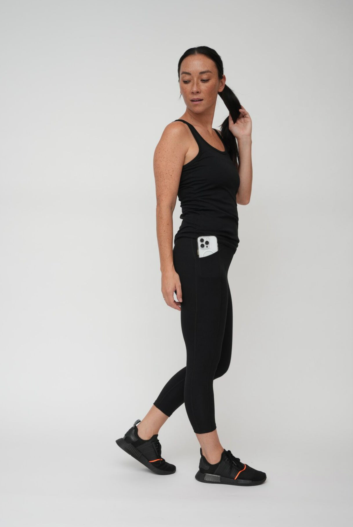 Cotton tights with pocket