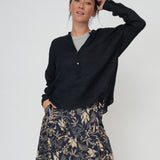 Rae’s Shirt Linen - MIDNIGHT