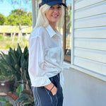 100% organic cotton shirt. Designed and made in Australia.
