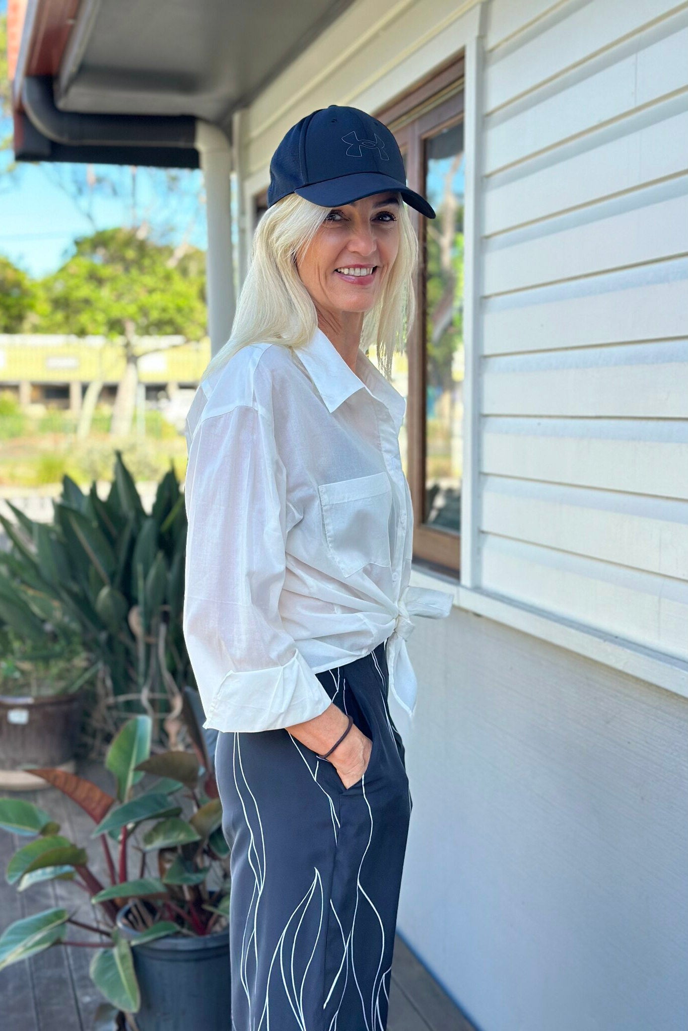 100% organic cotton shirt. Designed and made in Australia.