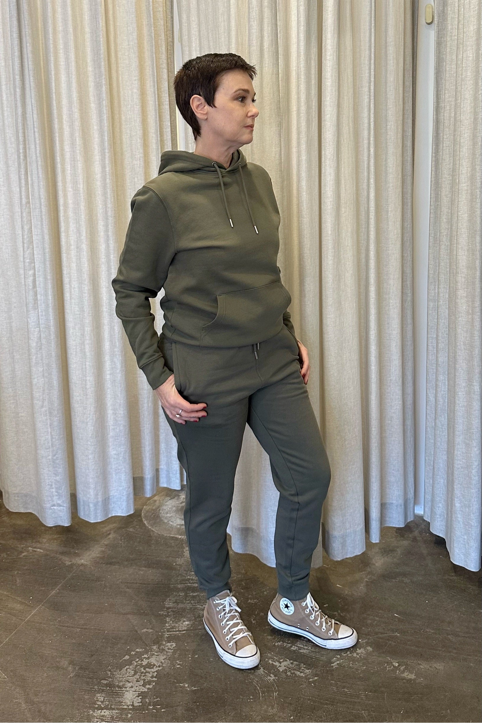 Organic cotton track pants