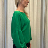 Byron Bay women's fashion Green long sleeved top