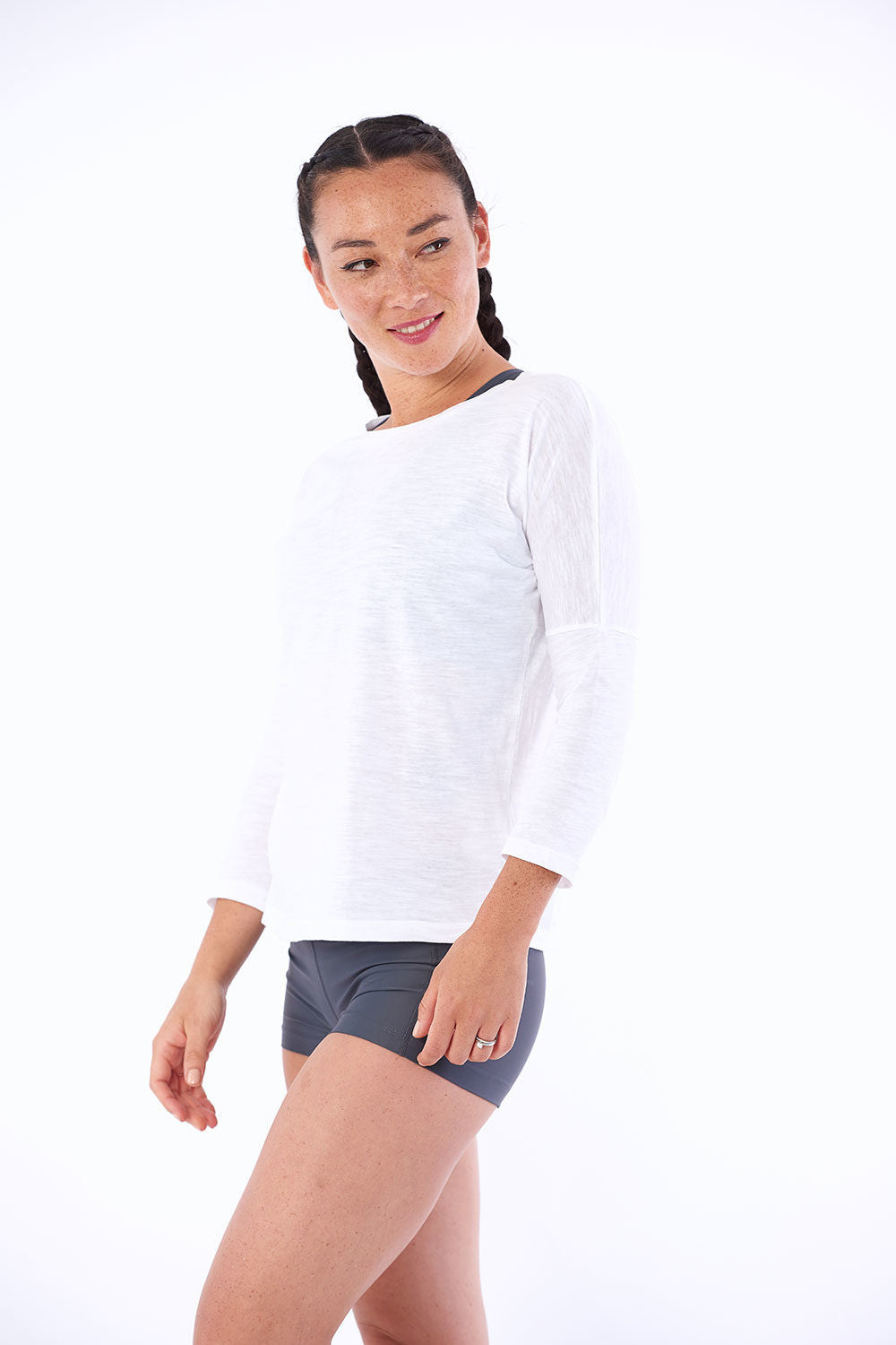 Activewear yoga top gym workout plus size