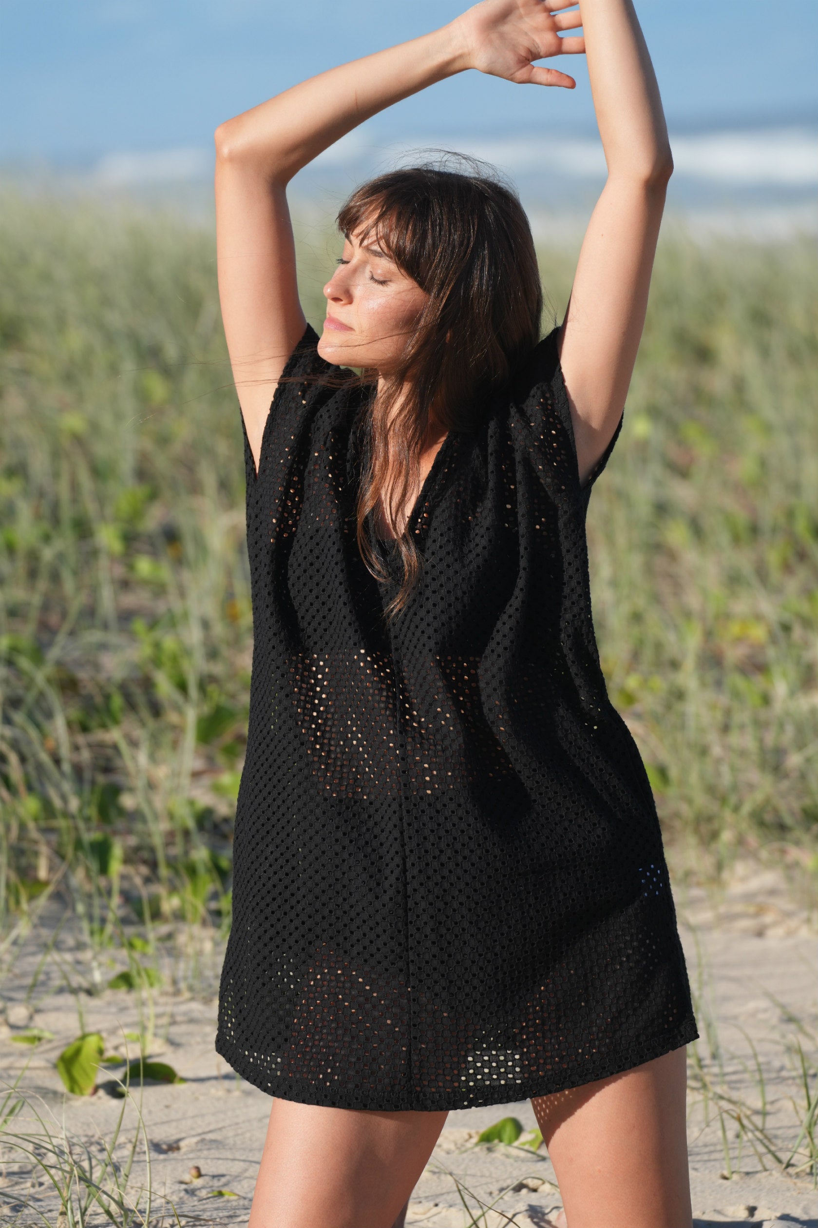 Ethical and Sustainable black sundress