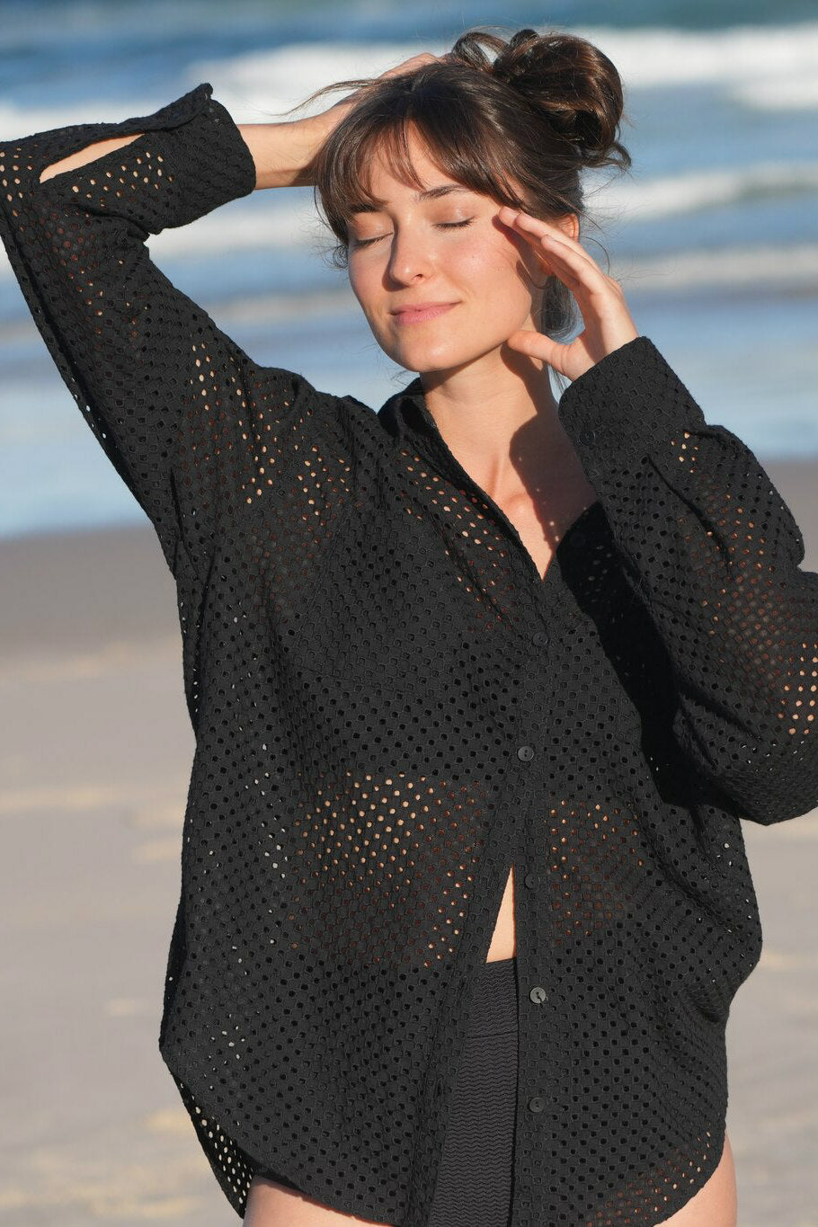 See through black shirt. 100% cotton