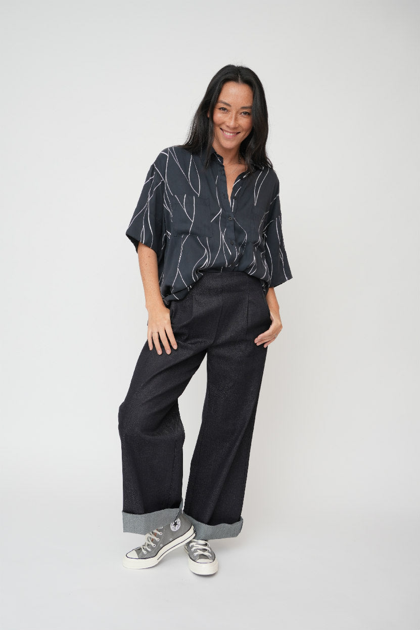 Wide legged jeans made in Australia 