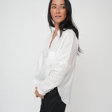 Rae’s Shirt Linen - WHITE