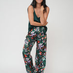Silk wide legged pants 