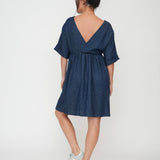 Backless dress Australian made fashion MADE IN NATURAL FARICS