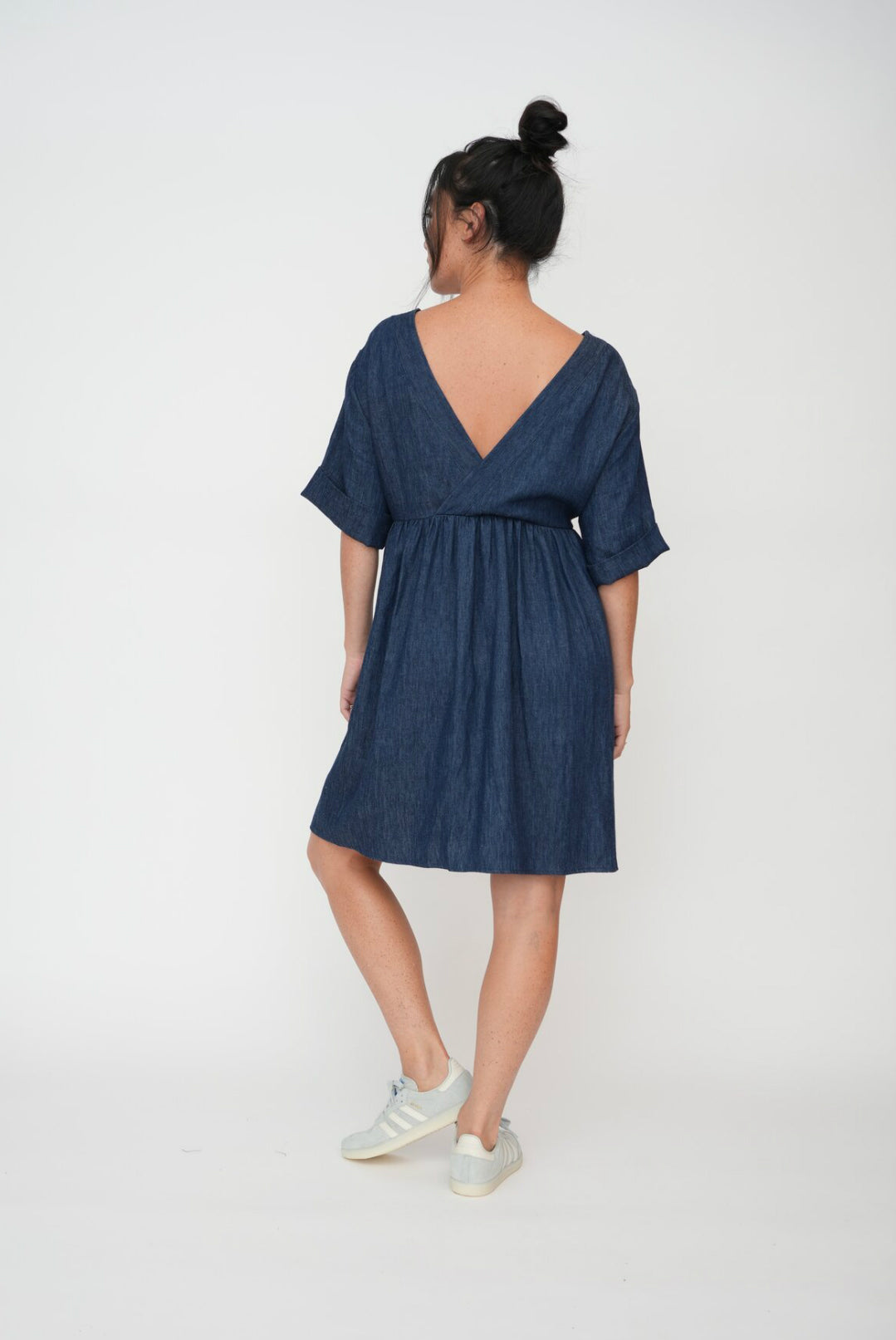 Backless dress Australian made fashion MADE IN NATURAL FARICS