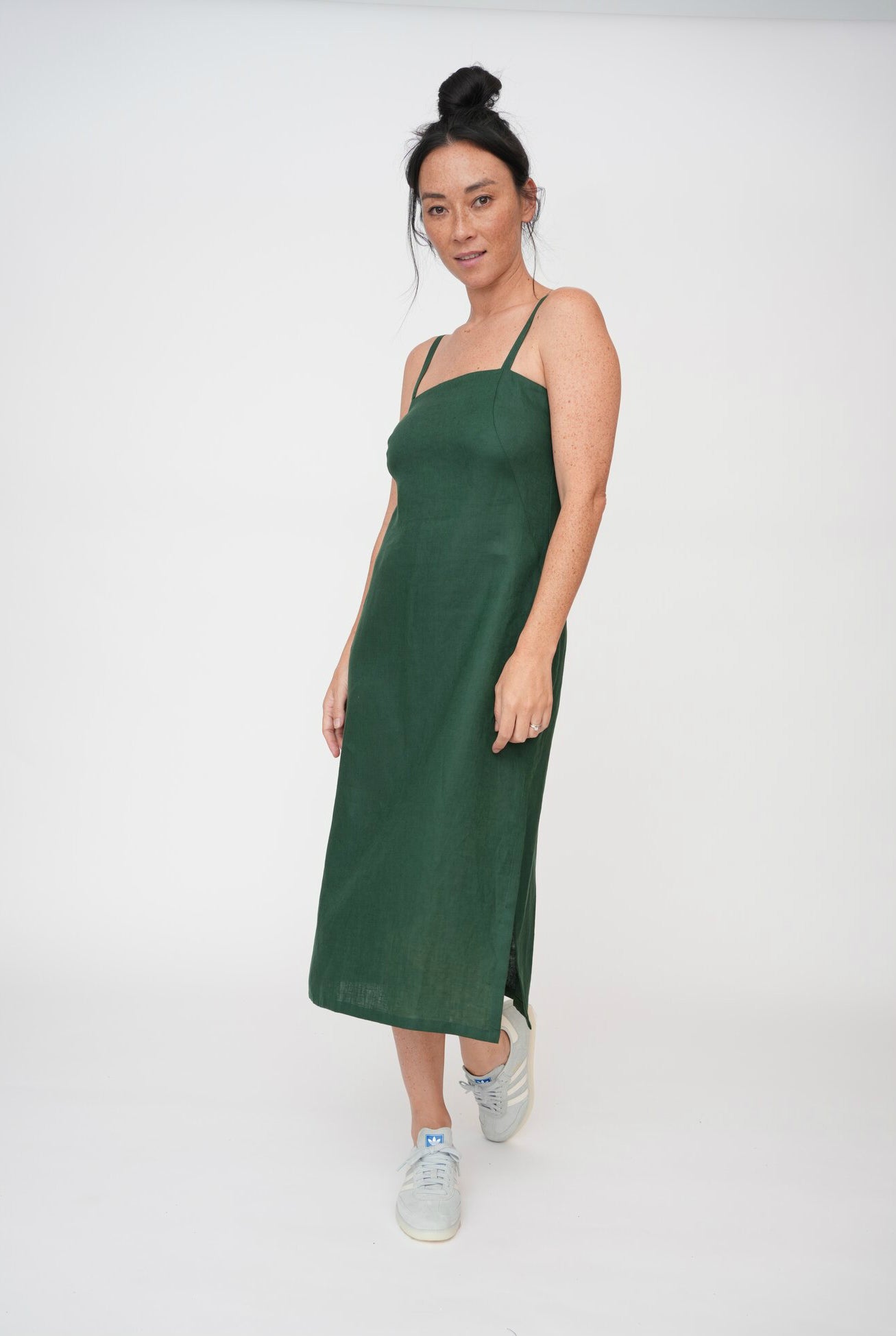 Emerald green dress