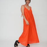 A Line full length strappy dress FASHION MADE IN AUSTRALIA 