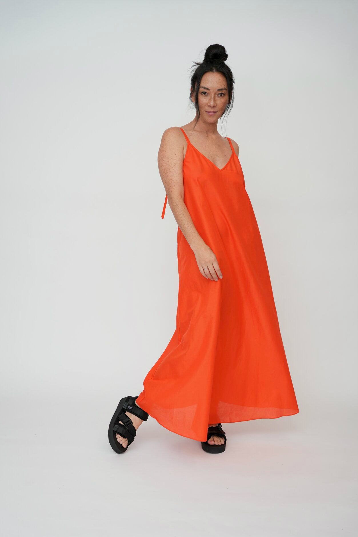 A Line full length strappy dress FASHION MADE IN AUSTRALIA 