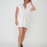 Linen beach cover up