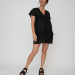 Beach cover up see through fabric
