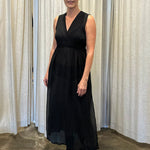 Black dress side splits