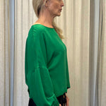 Byron Bay women's fashion Green long sleeved top