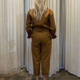 HIGH FLYING BOILER SUIT - TAN - LINEN SURPLUS FABRIC SUPPLY