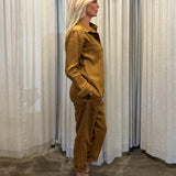 HIGH FLYING BOILER SUIT - TAN - LINEN SURPLUS FABRIC SUPPLY