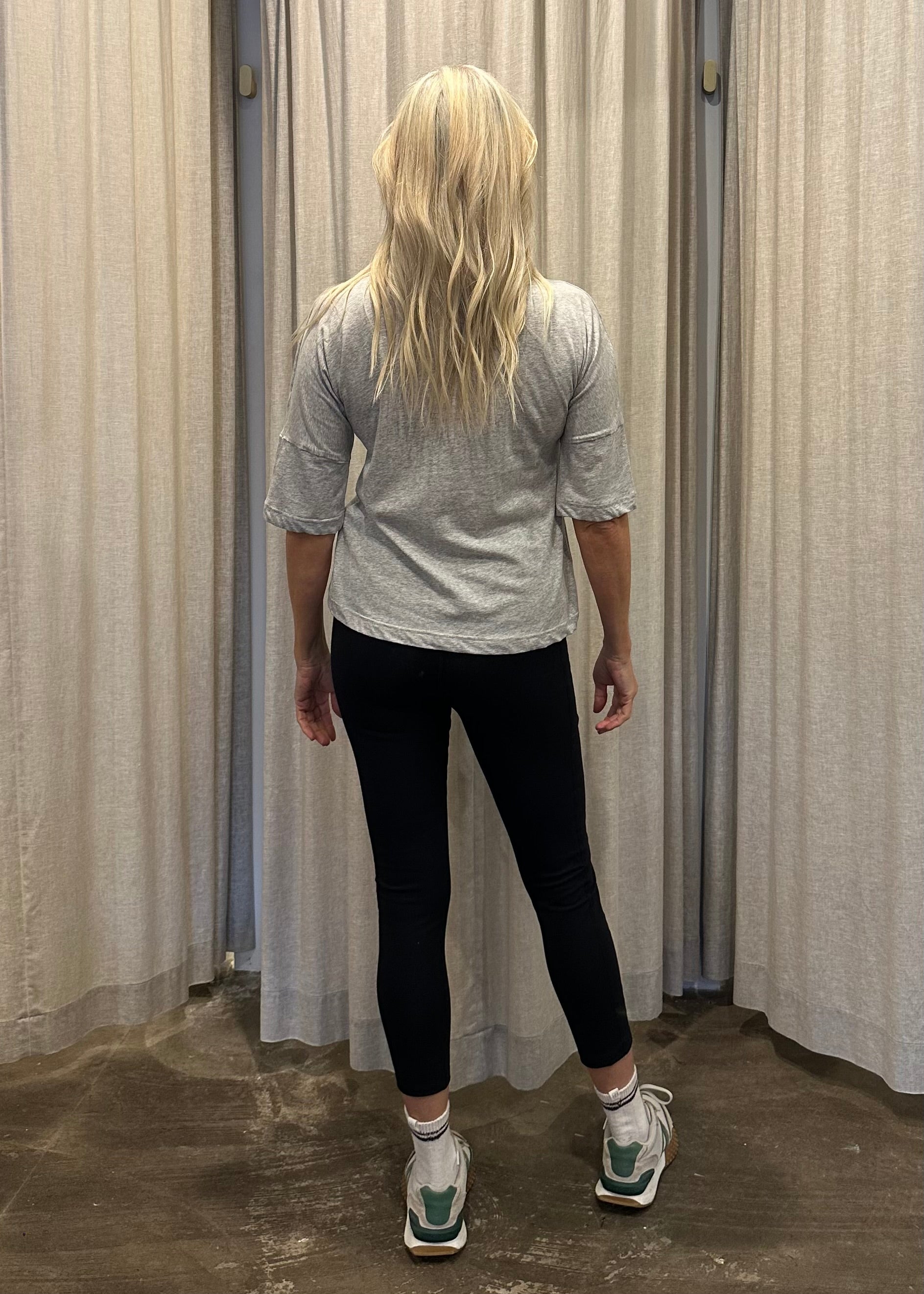 Basic tee with 3/4 sleeve made in Australia activewear