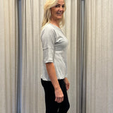 HAMPTONS TEE - LIGHT MARLE - SURPLUS FABRIC SUPPLY