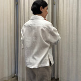 Middleton Blouse - WHITE LINEN
