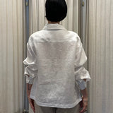 Middleton Blouse - WHITE LINEN