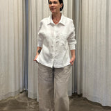 Middleton Blouse - WHITE LINEN