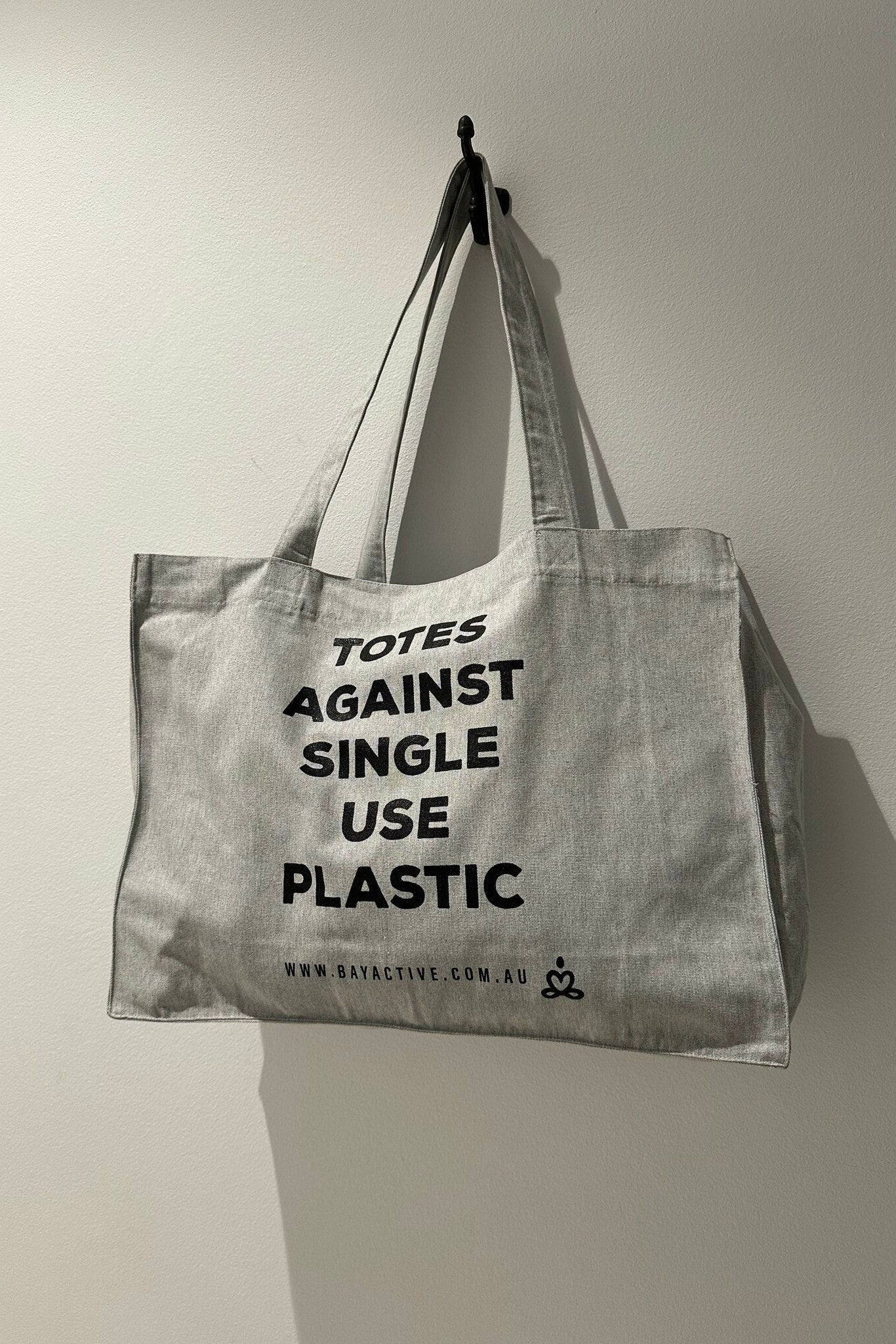 Love your planet with these recycled cotton and polyester tote bags.