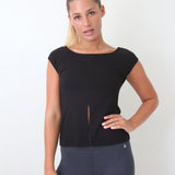Yoga top with tie 