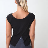 Top with split back 