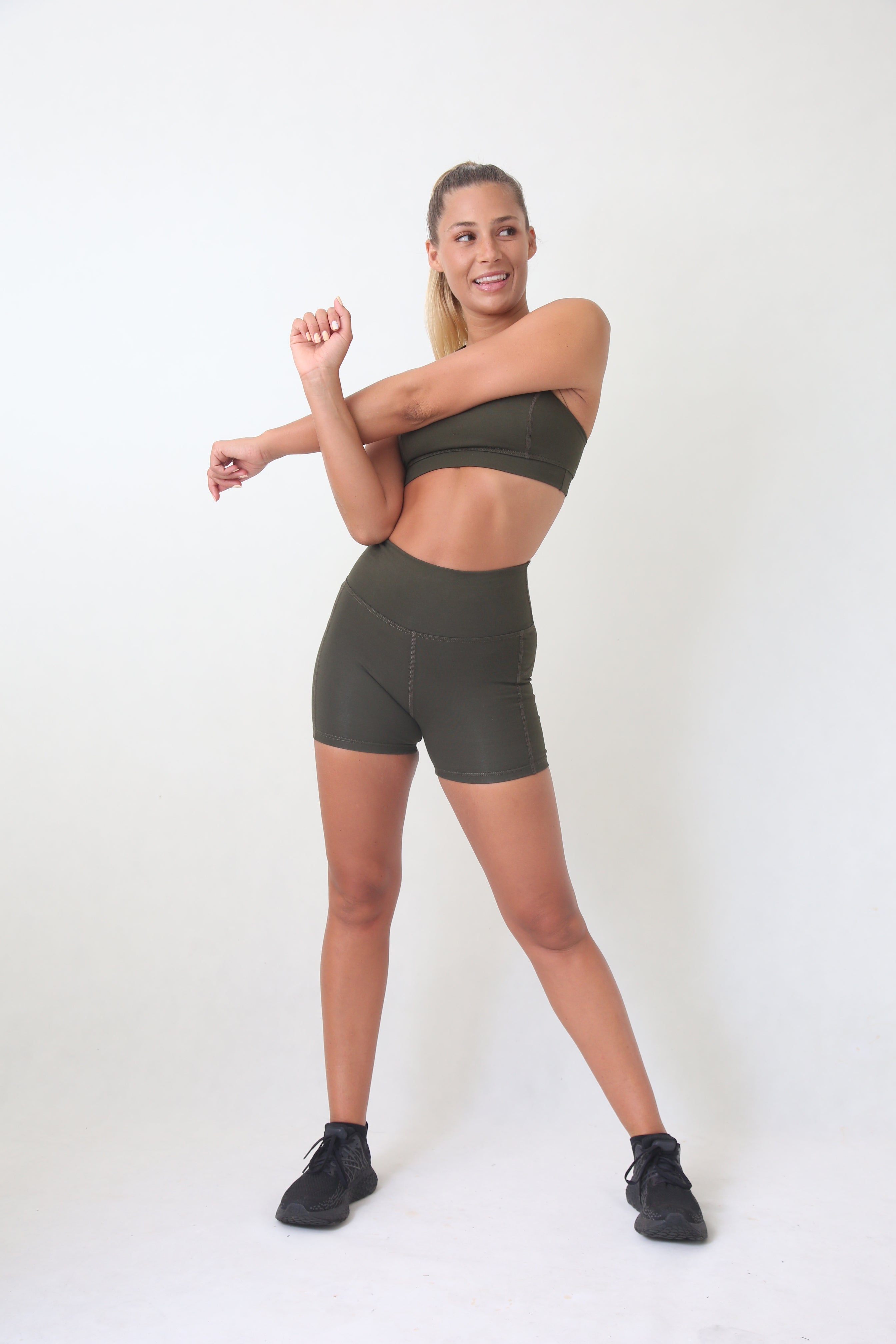 Cotton yoga shorts