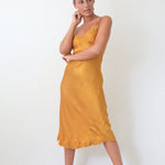 Otomo Silk satin slip dress