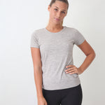 Grey marle organic cotton t-shirt Byron Bay