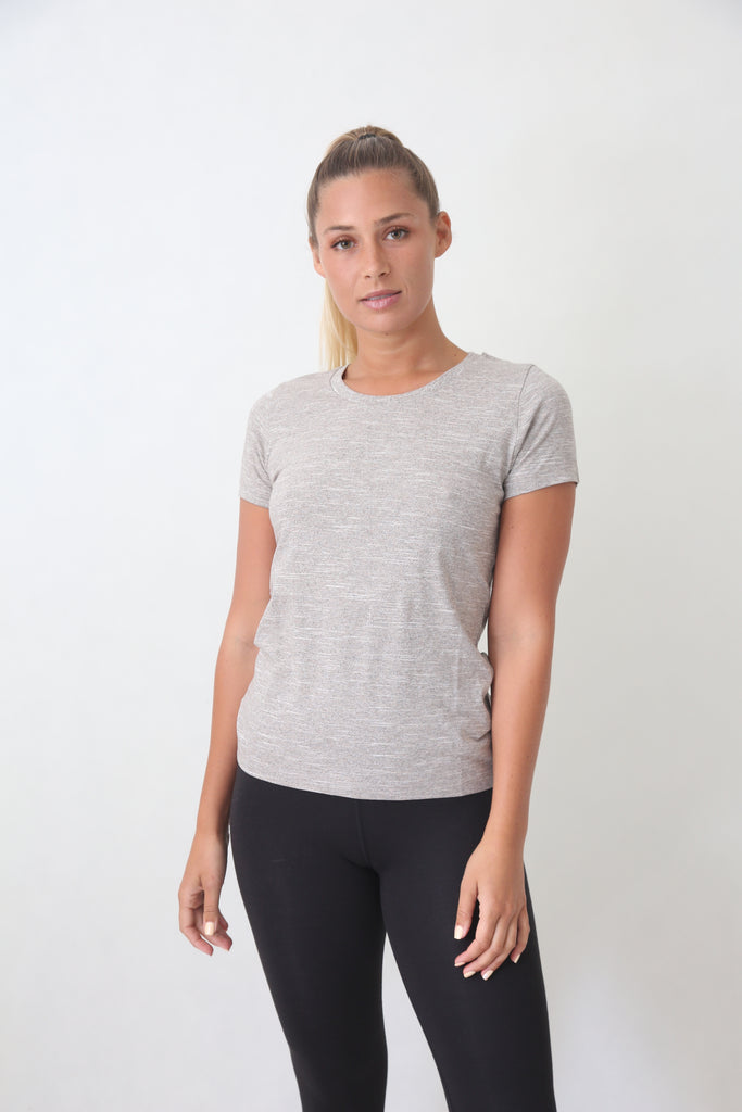 Slim fit cotton t-shirt with round neck