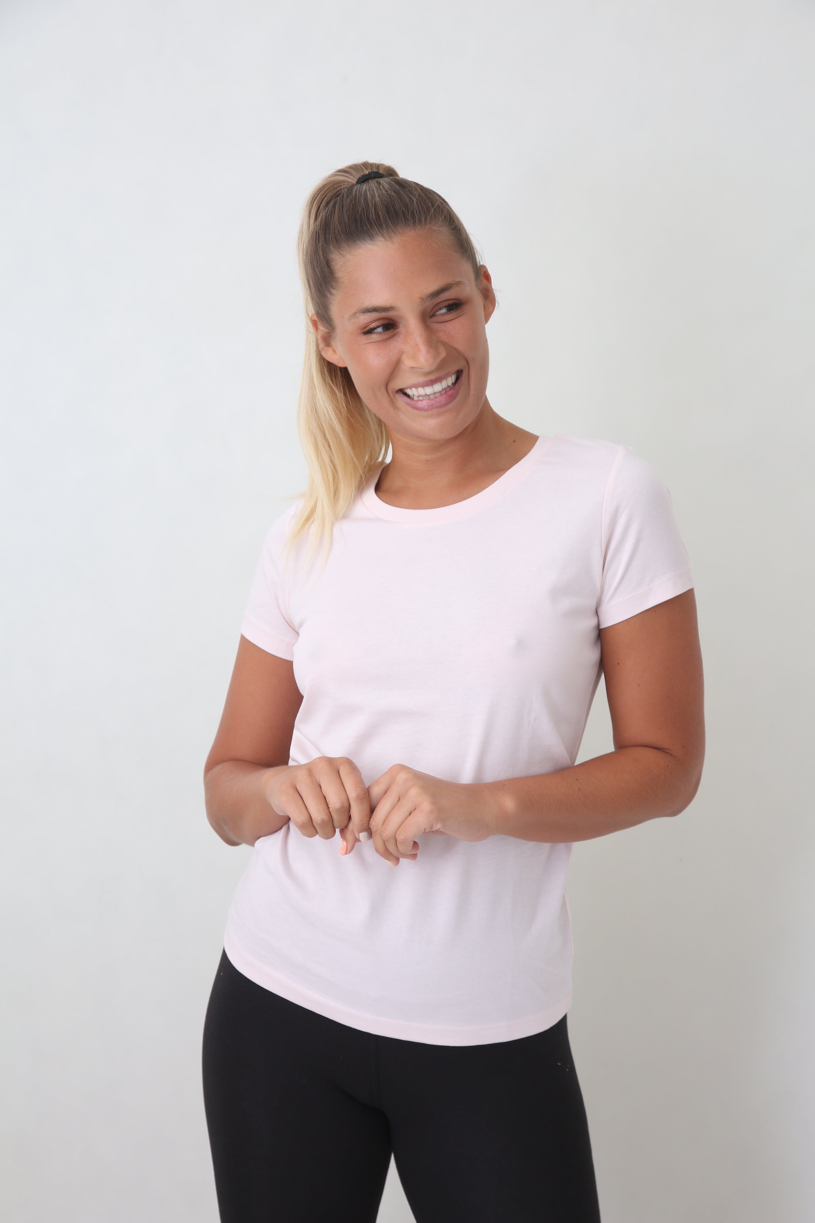 pink organic cotton tee