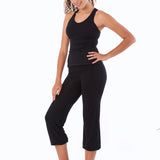 Cotton activewear full length top