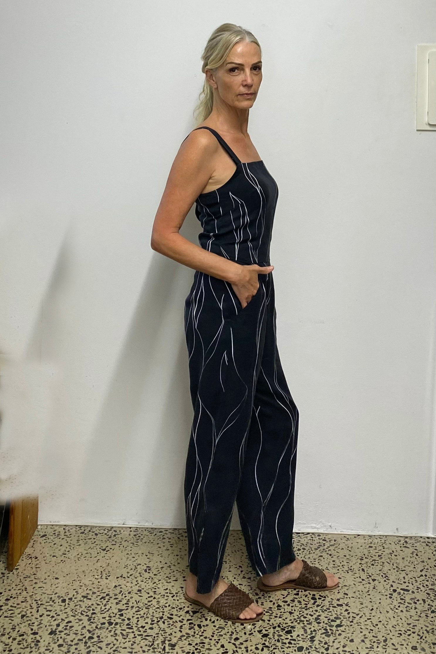 Silk overalls made in Australia 