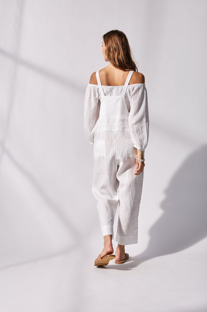 White shop overalls australia