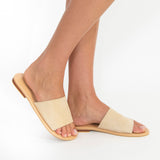 SLIDE SUEDE - Natural