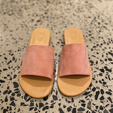 SLIDE SUEDE - Baby Pink