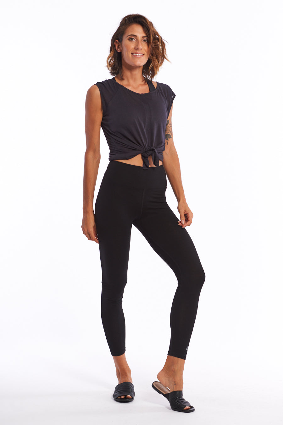 Bamboo activewear, organic cotton tights